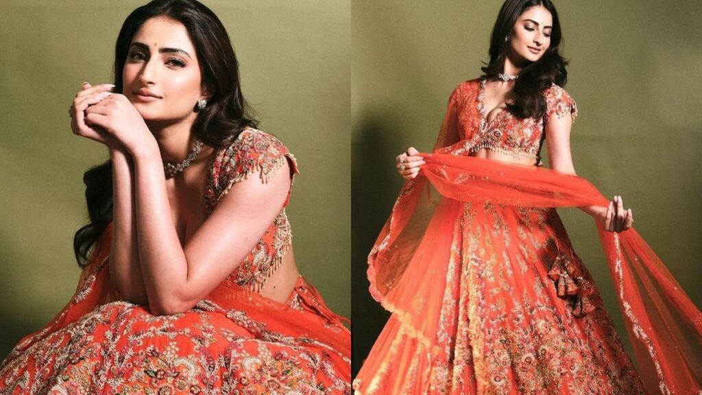 Palak Tiwari's Stunning Orange Ethnic Ensemble: Perfect Bridesmaid Outfit Inspiration